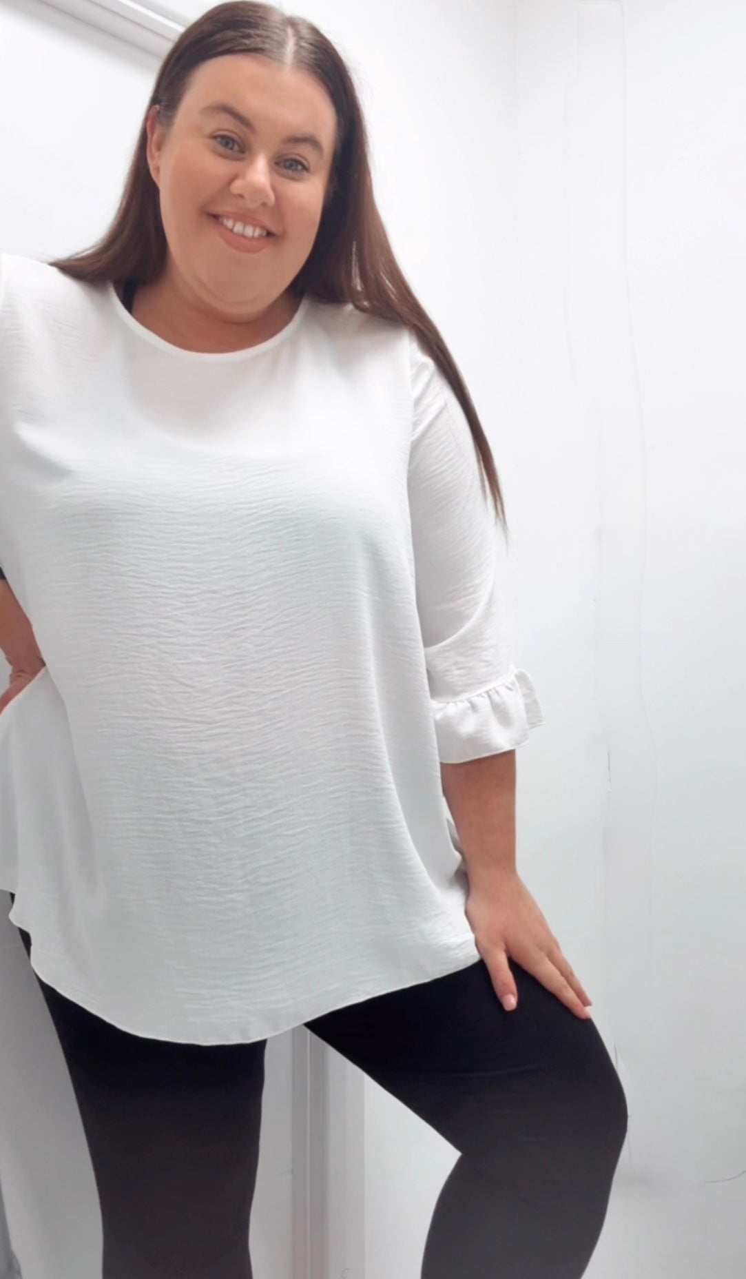 Blouse with Frill Sleeves