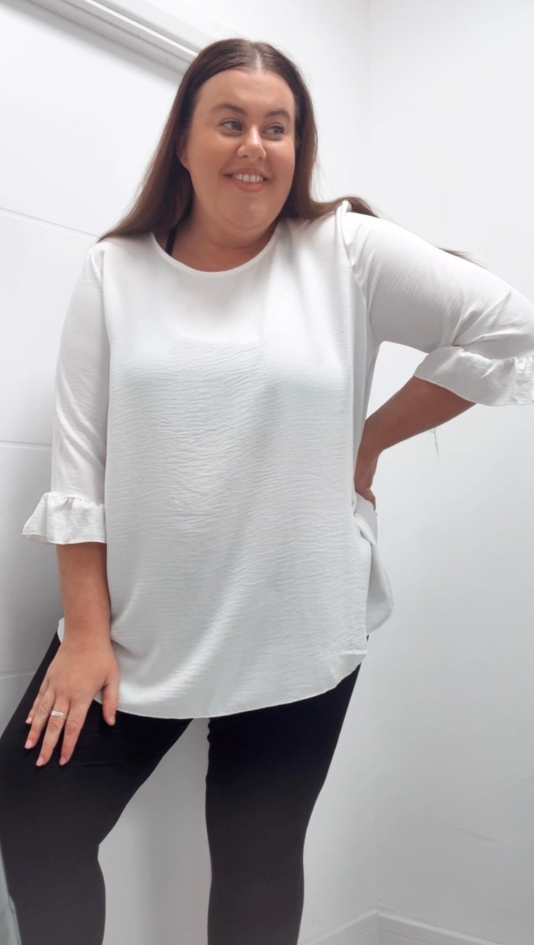 Blouse with Frill Sleeves